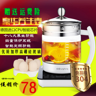 公众多功能养生壶全自动加厚玻璃电煎药中药保健壶分体花茶煮茶壶