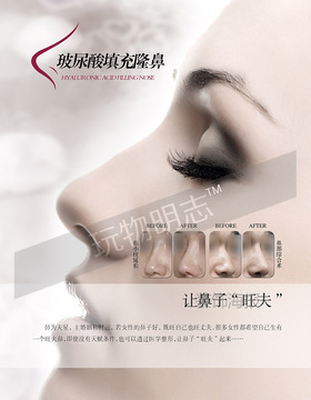 美容院隆鼻养生保健医疗海报写真挂图展板活动宣传画定制2014
