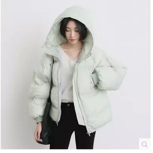 2015冬季韩版新款加厚羽绒棉服学生短款棉衣女宽松大码面包服外套