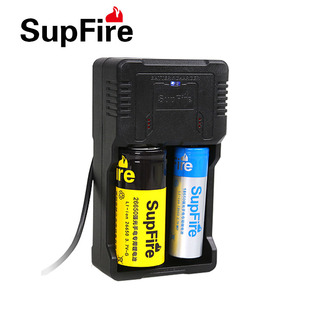 Supfire 双槽强光手电筒智能充电器 AC26 兼容多种锂电池