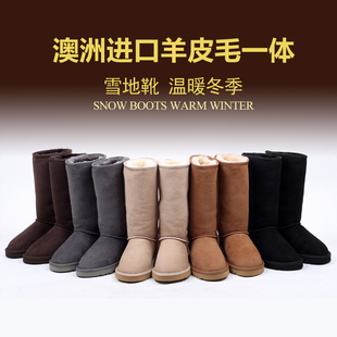2015冬季澳洲羊皮毛一体雪地靴女真皮5815加厚防水保暖高筒靴长靴