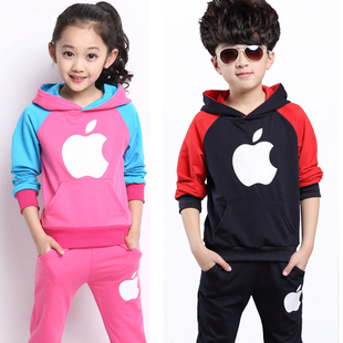 童装女童2015新款夏装儿童时尚休闲两件套中大童女孩韩版长袖套装