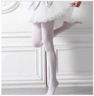 成人舞蹈袜白色连裤袜 女秋冬天鹅绒打底袜女丝袜儿童芭蕾舞袜子