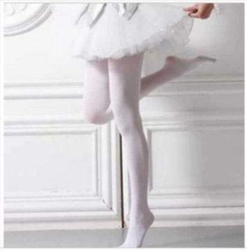成人舞蹈袜白色连裤袜 女秋冬天鹅绒打底袜女丝袜儿童芭蕾舞袜子
