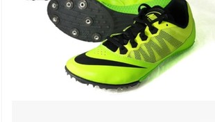 新款荧光绿色战鹰正品 Nike Rival S 7 耐克短跑田径钉鞋