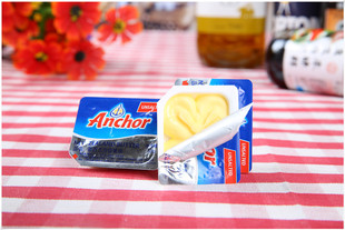 新西兰安佳黄油7克 原包装黄油粒 动物黄油（有盐）早餐涂抹