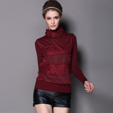 香诗丽2014新款女装针织羊毛打底衫 款号MGA8007 P180