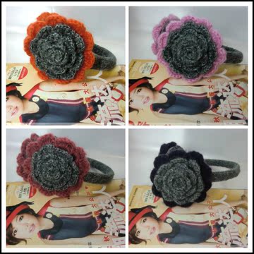 包邮厂家直销特价韩版耳罩 毛线耳罩 针织耳套 花朵耳罩 耳套