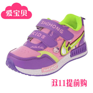 女童鞋运动鞋 2016新品秋款女孩子跑步鞋皮面板鞋中大儿童学生鞋