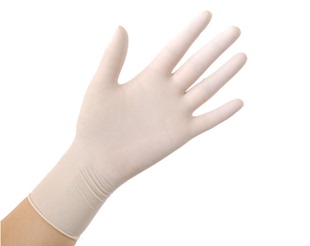 一次性乳胶手套批发丁腈橡胶卫生防护胶皮薄款劳保手套塑胶白色