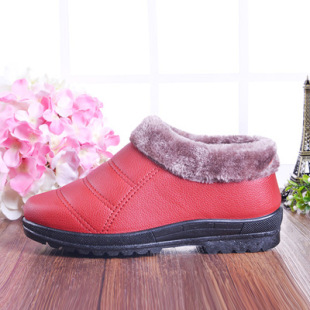精品15冬热卖保暖学生韩版女鞋低帮雪地鞋舒适毛绒防滑老北京布鞋