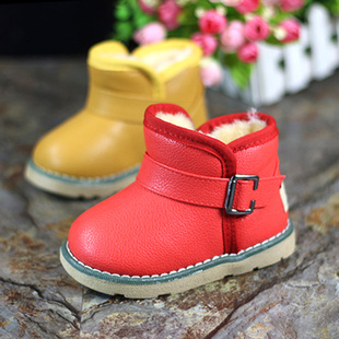 2015儿童雪地靴女童靴子保暖大棉靴宝宝冬靴男童鞋冬季短靴子防水