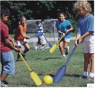 包邮卡乐咪幼儿园儿童户外运动健身团队拓展曲棍球棒软式棍球棒