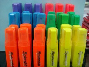 宝克荧光笔 MP490 萤光笔 水性颜料记号笔 5MM色泽鲜艳 6色可选