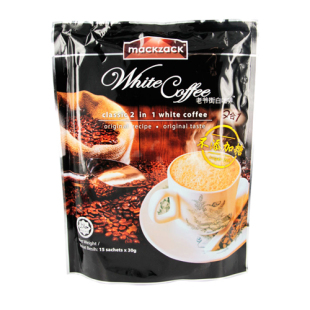 马来西亚咖啡进口老爷街二合一白咖啡冲调饮料450G早餐聚会