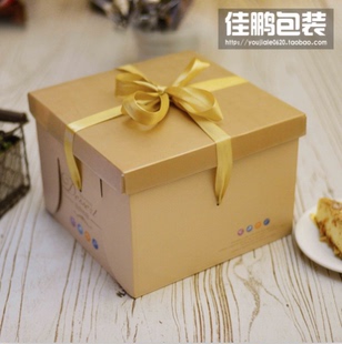 新款6寸蛋糕盒子8寸生日蛋糕盒批发定做各类尺寸烘焙包装 西点盒