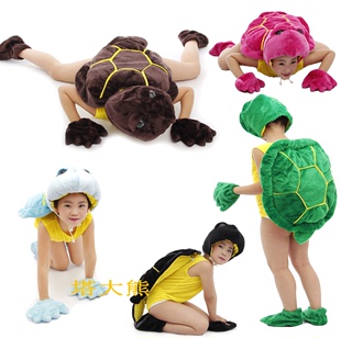 儿童成人动物演出服 2014新款小乌龟 五彩龟 小蝌蚪找妈妈系列