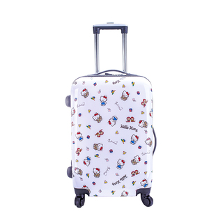 新品特价儿童拉杆箱 小孩子旅行箱拉杆包万向轮行李箱白猫22寸