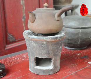 潮州茶文化民国泥炭炉配砂陶烧水壶工夫茶具茶配非日本茶器