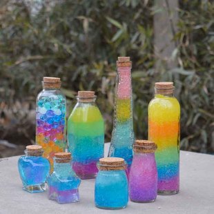 彩虹瓶成品材料星云瓶成品许愿瓶漂流瓶星空瓶DIY星云瓶全套材料