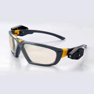 以勒801D防冲击劳保眼镜护目镜带LED灯照明学习防紫外线劳保用品
