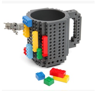 LEGO乐高积木杯 拼装杯DIY组装杯咖啡杯马克随手水杯创意个性水杯