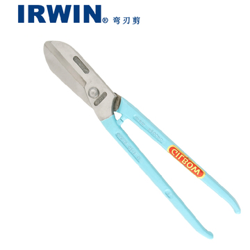 美国欧文工具IRWIN 铁皮剪 GILBOW 弯刃剪 不锈钢板剪刀 省力耐用