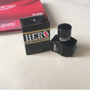 英雄HERO 400 特级颜料型墨水 不堵笔 英雄高端钢笔墨水黑色25ml