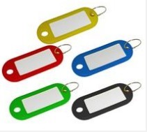 彩色塑料钥匙挂牌 段颜色可选