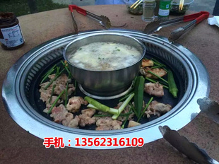 韩式商用电热火锅烧烤一体两用涮烤炉无烟不粘煎锅烤肉机铁板烤盘