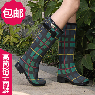 飞鹤雨鞋 女式高筒雨鞋时尚水鞋休闲学院风防滑橡胶雨靴