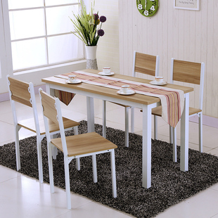 简易餐桌椅组合/简约钢木桌/家庭餐桌/电脑桌/快餐桌/包邮特价