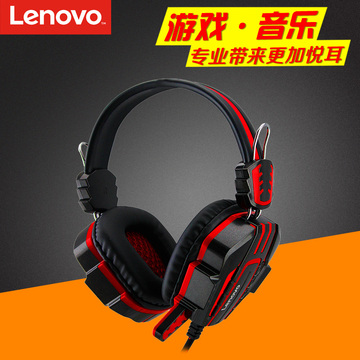 Lenovo/联想 P100笔记本电脑耳机头戴式游戏语音单孔耳麦带话筒潮