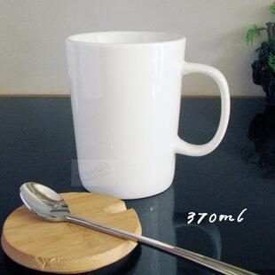 新款 简约马克杯 咖啡杯 纯白镁质强化瓷 办公室水杯 可定制logo