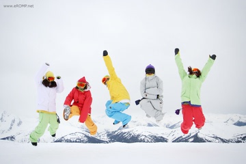韩国ROMP滑雪裤 男女款单双板防水防风透气冲锋裤冬季加厚登山裤