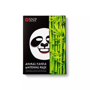 100%韩国正品直邮SNP动物熊猫美白保湿面膜套装10片/盒明星同款