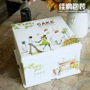 烘焙包装盒 6寸蛋糕盒8寸生日蛋糕盒各类尺寸批发方形蛋糕盒定做
