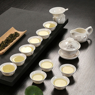 亏本清仓陶瓷整套茶具功夫茶具套装骨瓷茶具特价德化青花瓷茶具