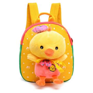 小黄鸭子双肩包儿童宝宝1-3岁小背包 幼儿园中小班儿童可爱的书包