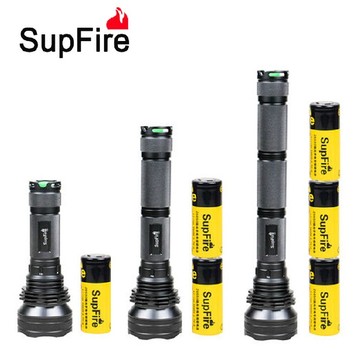 正品SupFire神火L3高亮L2强光手电筒LED可充电26650户外打猎远射