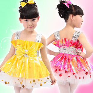 幼儿园新款儿童环保时装表演服儿童走秀拉丁服现代儿童舞台演出服