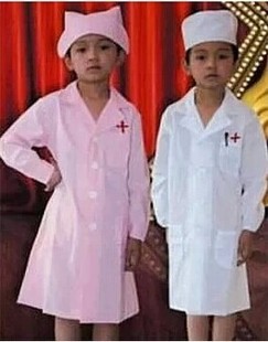 儿童医生护士表演服装 过家家扮演服小护士衣服围裙 幼儿园玩具