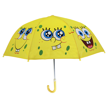 海绵宝宝卡通雨伞儿童遮阳直柄伞送礼幼儿园学生安全防风小伞包邮