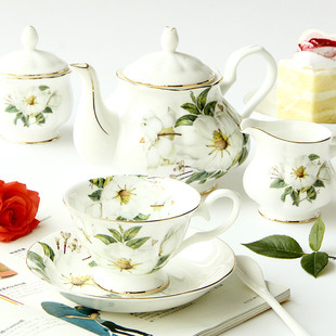 欧式茶具咖啡杯碟套装骨瓷咖啡具英式下午茶茶具陶瓷红茶杯