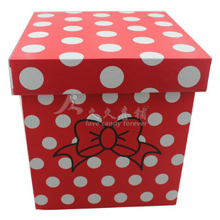 创意喜糖纸盒超大号正方形礼品盒回礼手提袋喜糖包装盒喜饼手礼盒