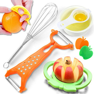 多功能切水果工具六件套装 厨房六件套 切苹果器