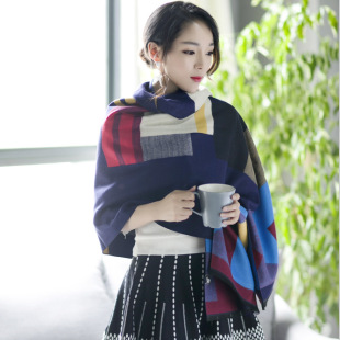 包邮2016新款韩版披肩围巾两用仿羊绒加厚秋冬季保暖百搭披肩