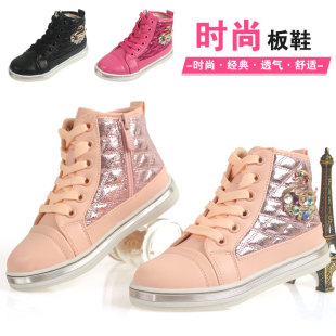 2015秋季新款女童运动鞋儿童时尚板鞋秋冬韩版单靴新品特价童鞋