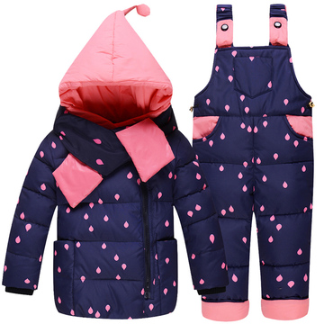 反季儿童羽绒服男童女童短款套装宝宝童装冬装外套2015新款婴儿装