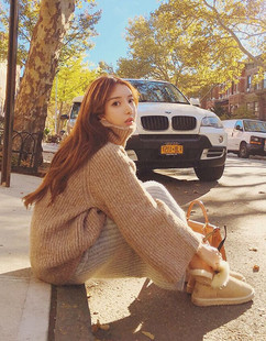 2016韩版新款秋冬女士羊毛衫套头长袖毛衣时尚短款高领纯色针织衫